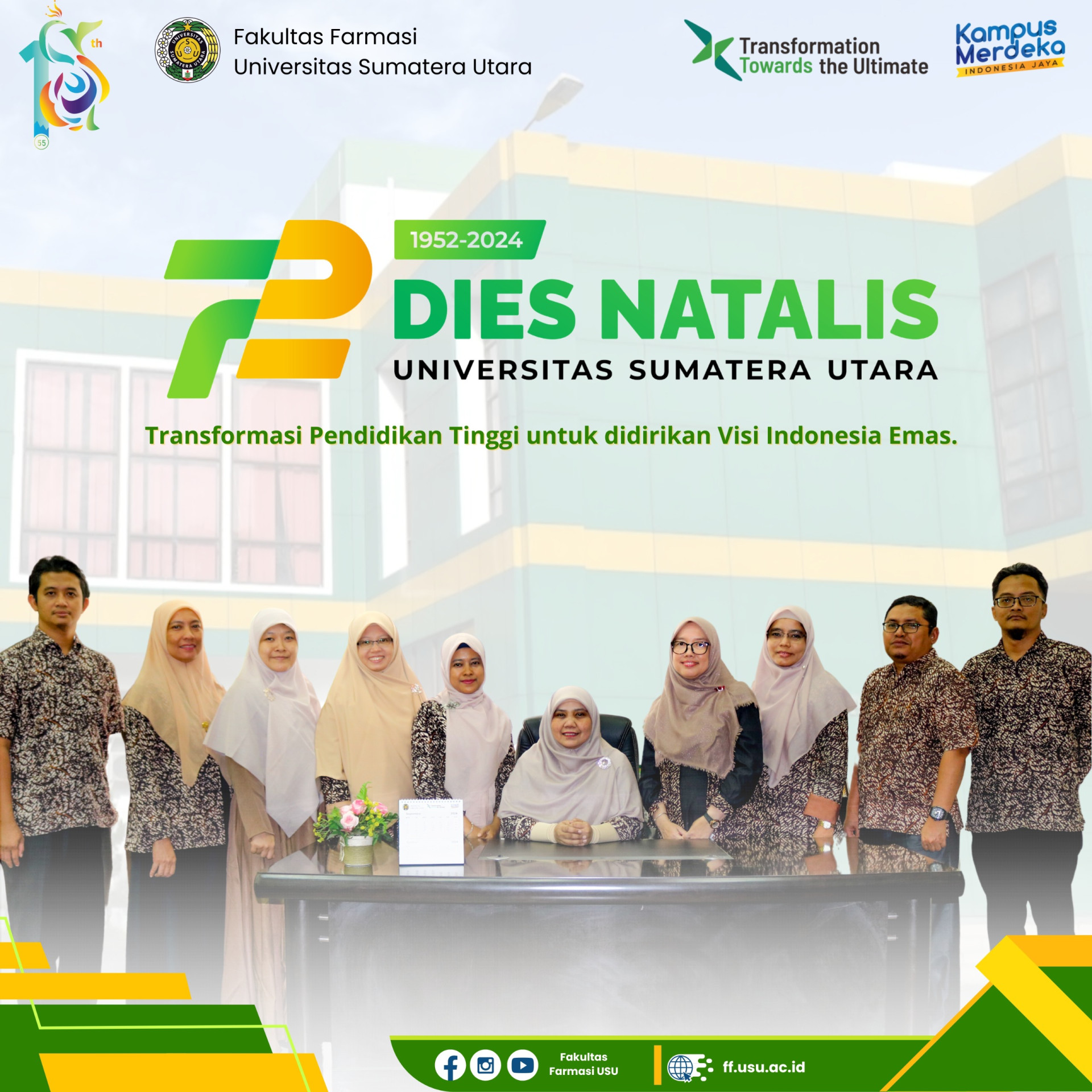 Dies Natalis ke-72 Universitas Sumatera Utara